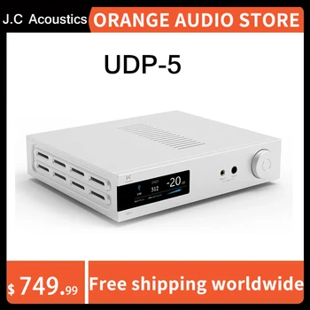 J. C Acustica UDP-5 Dual ES9039Q2M Desktop DAC & Amplificator pentru Căști XMOS XU216 PCM 768K NATIV DSD512 pe Deplin Echilibrat, Plin DC