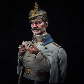1/12 ANTICE primul război mondial-prusac-ofițer BUST Rășină figura truse Model in Miniatura soldat Neasamblate Nevopsite